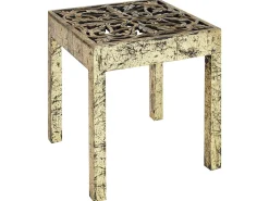 Beistelltisch Gold / Schwarz Quadratisch 40 X 40 Cm Palasi