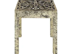Beistelltisch Gold / Schwarz Quadratisch 40 X 40 Cm Palasi