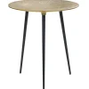 Beistelltisch Gold / Schwarz Rund 45 Cm Waipu
