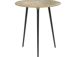 Beistelltisch Gold / Schwarz Rund 45 Cm Waipu