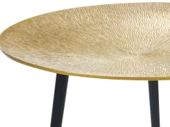 Beistelltisch Gold / Schwarz Rund 45 Cm Waipu
