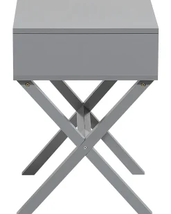 Beistelltisch Grau Quadratisch 40 X 40 Cm Schublade Monroe