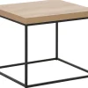Beistelltisch Heller Holzfarbton / Schwarz 60 X 60 X 50 Cm Delano