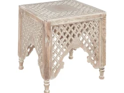 Beistelltisch Heller Holzfarbton Quadratisch 40 X 40 Cm Kadma