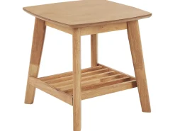 Beistelltisch Heller Holzfarbton Quadratisch 50 X 50 Cm Tulare