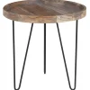 Beistelltisch Holz Dunkelbraun 50 Cm Bondiss