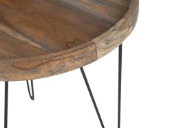 Beistelltisch Holz Dunkelbraun 50 Cm Bondiss