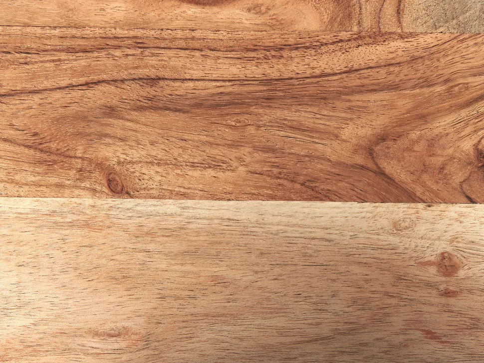 Beistelltisch Mango Holz Hellbraun / Silber Rund O 22 Cm Jabiru