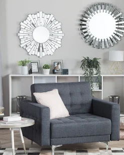 Beistelltisch Marmor Optik Weis / Silber 44 Cm Ramona