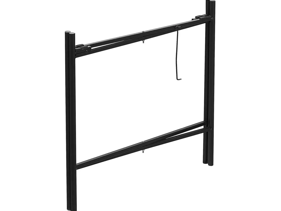 Beistelltisch Rattan / Metall Schwarz 36 Cm Vienna