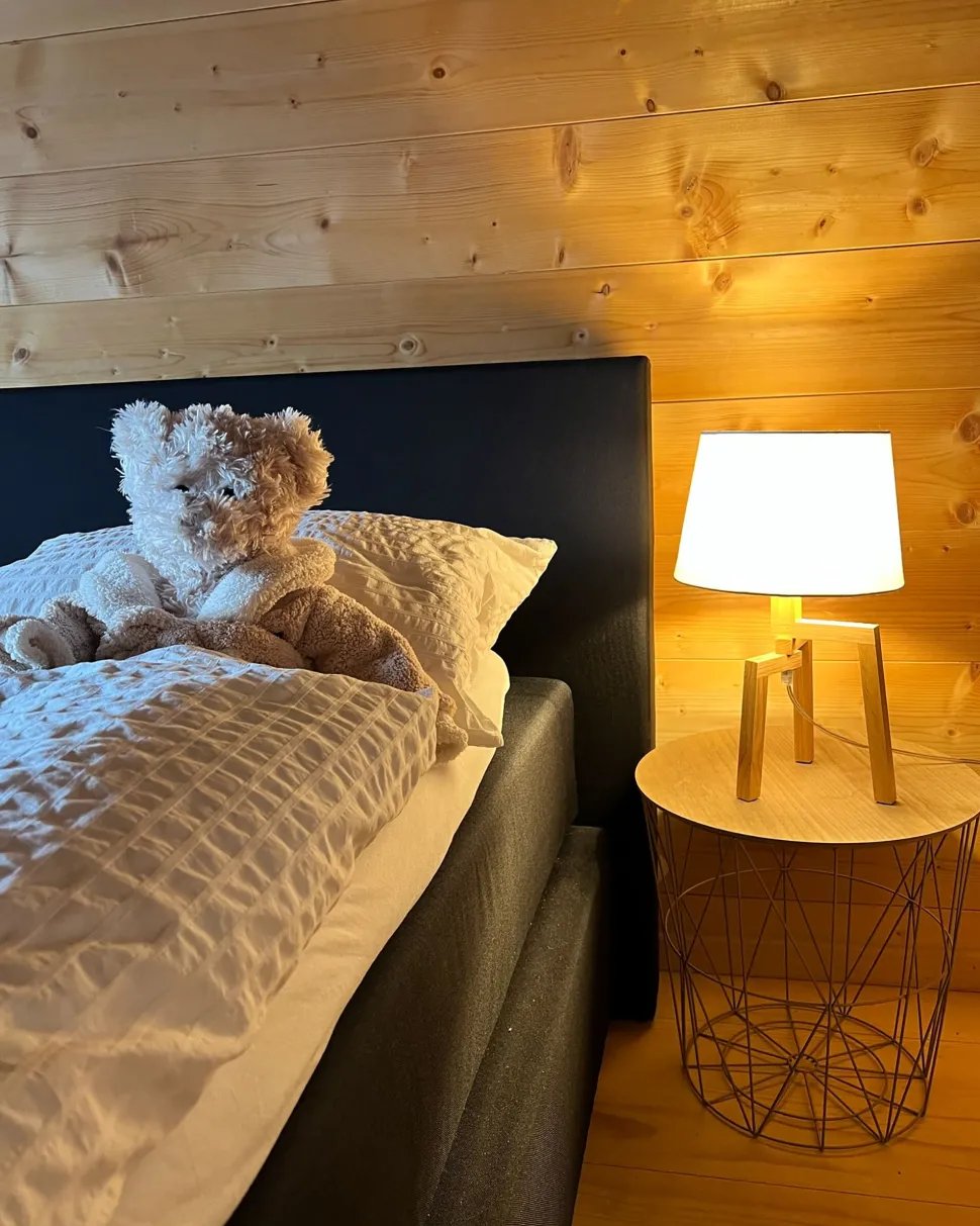 Beistelltisch Schwarz / Heller Holzfarbton 40 Cm Lanark