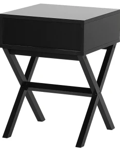 Beistelltisch Schwarz Quadratisch 40 X 40 Cm Monroe