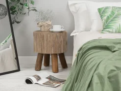 Beistelltisch Teakholz Hellbraun 35 Cm Tulita