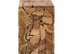 Beistelltisch Teakholz Hellbraun Quadratisch 30 X 30 Cm Nelson