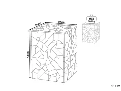 Beistelltisch Teakholz Hellbraun Quadratisch 30 X 30 Cm Nelson