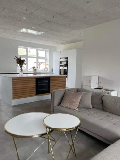 Beistelltisch Weis / Gold 50 Cm Meridian Ii