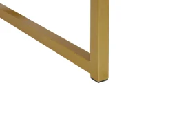 Beistelltisch Weis / Gold 1 Schublade Quadratisch 40 X 40 X 57 Cm Largo