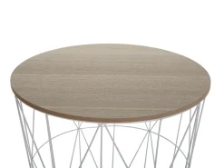 Beistelltisch Weis / Heller Holzfarbton 40 Cm Lanark