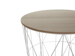 Beistelltisch Weis / Heller Holzfarbton 40 Cm Lanark