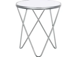Beistelltisch Weis / Silber 50 Cm Meridian Ii