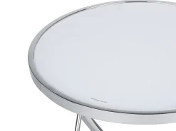 Beistelltisch Weis / Silber 50 Cm Meridian Ii