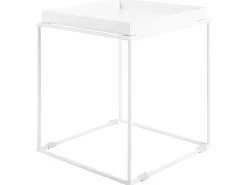 Beistelltisch Weis Quadratisch 40 X 40 Cm Saxon