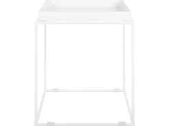 Beistelltisch Weis Quadratisch 40 X 40 Cm Saxon