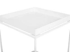 Beistelltisch Weis Quadratisch 40 X 40 Cm Saxon