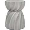 Beisttelltisch Beton Grau Rund 35 Cm Algua