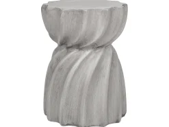 Beisttelltisch Beton Grau Rund 35 Cm Algua