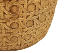 Beisttelltisch Beton Naturlich Rattan Optik Rund 32 Cm Sadole