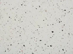 Beisttelltisch Beton Weis Terrazzo Optik Rund 40 Cm Caoria