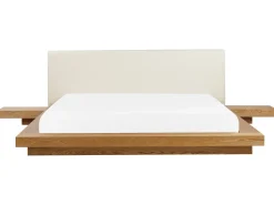 Bett Heller Holzfarbton Lattenrost 180 X 200 Cm Zen