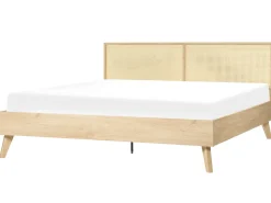 Bett Heller Holzfarbton Lattenrost 180 X 200 Cm Monpazier