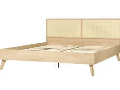 Bett Heller Holzfarbton Lattenrost 180 X 200 Cm Monpazier