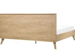Bett Heller Holzfarbton Lattenrost 180 X 200 Cm Monpazier