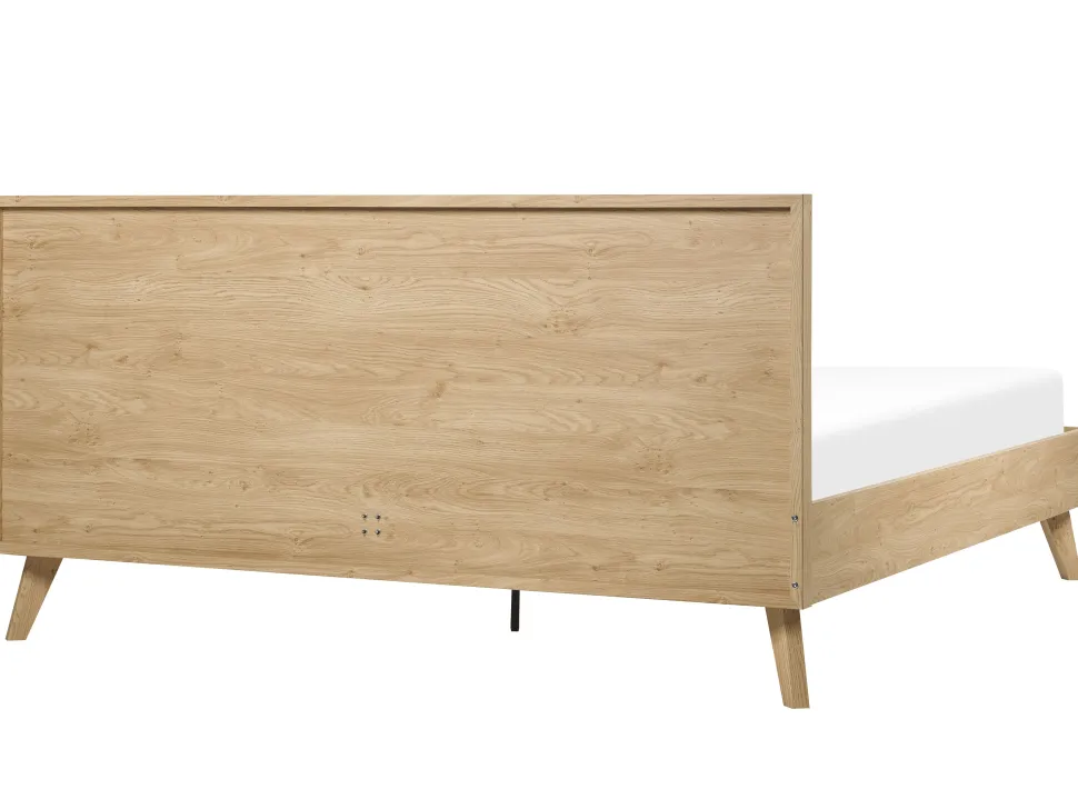 Bett Heller Holzfarbton Lattenrost 180 X 200 Cm Monpazier