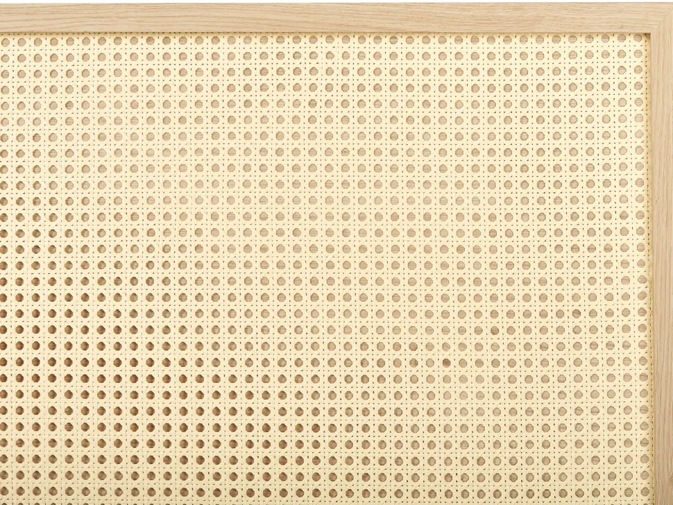 Bett Heller Holzfarbton Lattenrost 180 X 200 Cm Monpazier