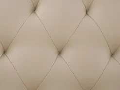 Bett Kunstleder Beige Lattenrost 180 X 200 Cm Essonne