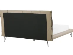 Bett Kunstleder Beige Lattenrost 180 X 200 Cm Betin
