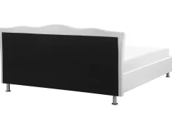 Bett Kunstleder Weis Mit Bettkasten Hochklappbar 180 X 200 Cm Metz