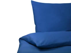 Bettwasche Set Dunkelblau Baumwollsatin 135 X 200 Cm Harmonridge