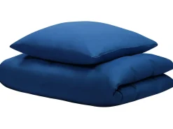 Bettwasche Set Dunkelblau Baumwollsatin 135 X 200 Cm Harmonridge