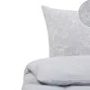 Bettwasche Set Grau / Weis Baumwollsatin 135 X 200 Cm Morningside