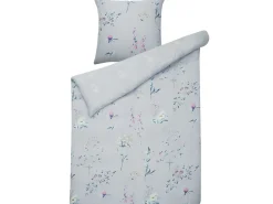 Bettwasche Set Hellblau Baumwollsatin 135 X 200 Cm Evergreen