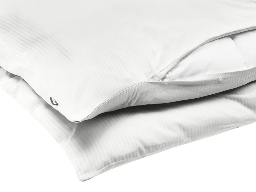 Bettwasche Set Weis Baumwollsatin 220 X 240 Cm Avondale