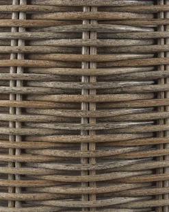Blumenkorb 2Er Set Rattan Sandbeige Rund Bitola