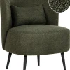 Boucle Sessel Dunkelgrun Otsby