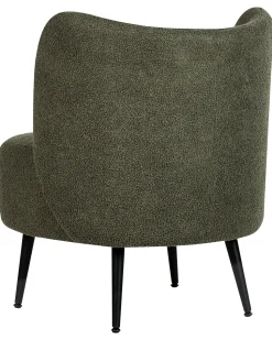 Boucle Sessel Dunkelgrun Otsby