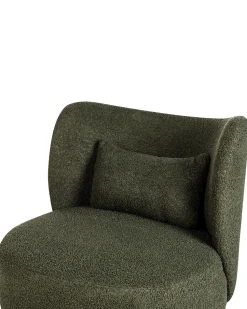 Boucle Sessel Dunkelgrun Otsby
